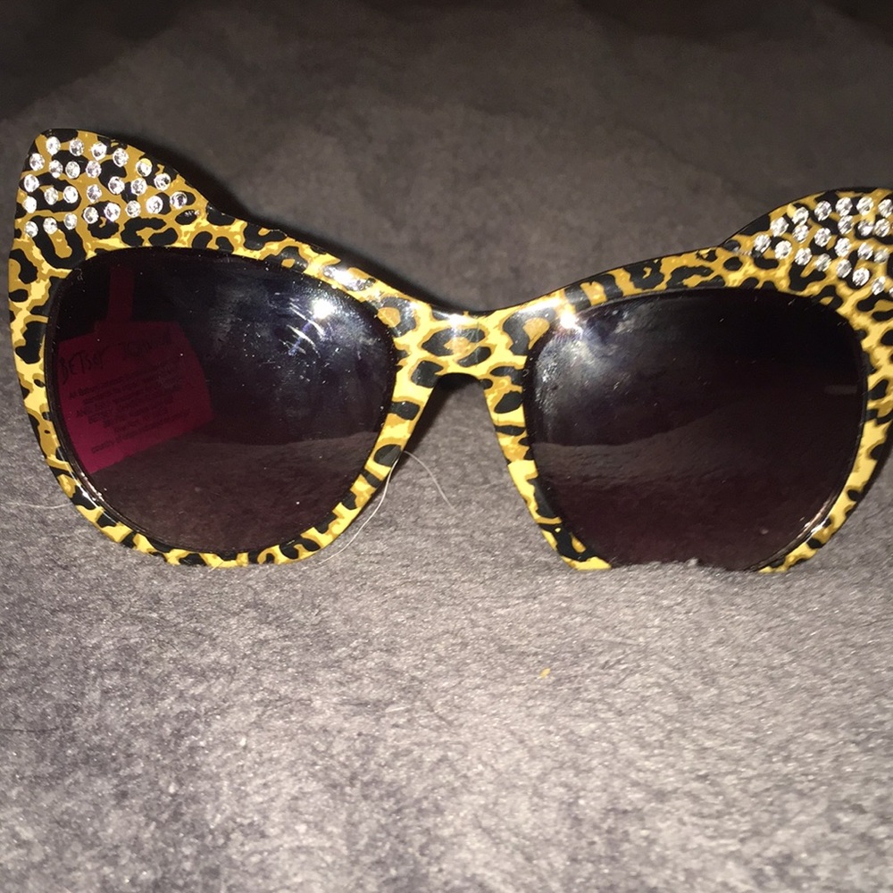 Betsey Johnson cat eye sunglasses. Lots of sequins